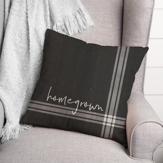 Home Grown Throw Pillow
